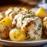 assiette poulet parmesan ail