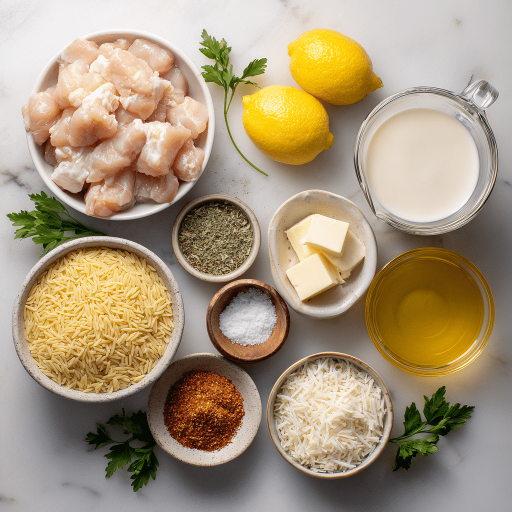 One Pot Cajun Chicken Alfredo Orzo – Recette Crémeuse au Poulet Cajun 7 ingrédients cajun chicken alfredo orzo