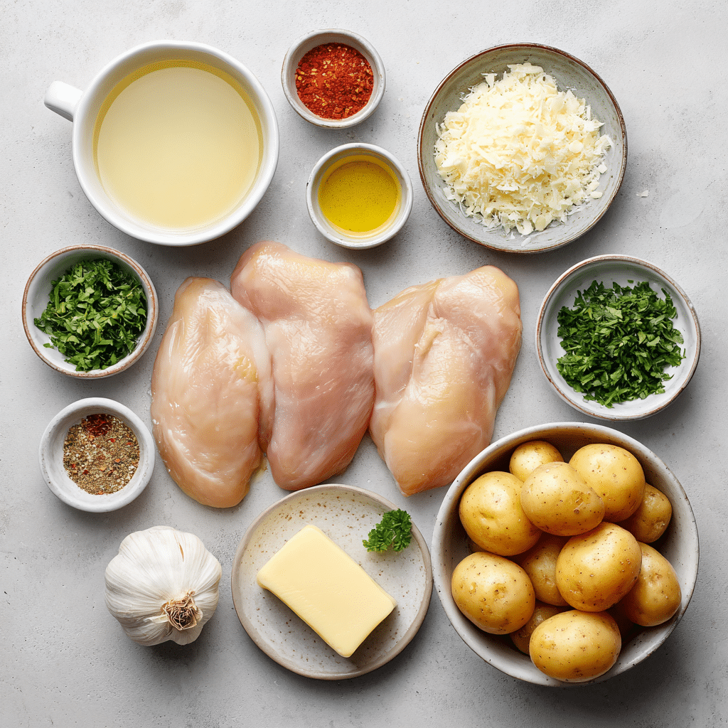 ingrédients poulet parmesan ail slow cooker