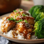 Poulet Miel et Ail au Slow Cooker : Recette Facile et Savoureuse 6 gros plan poulet miel ail