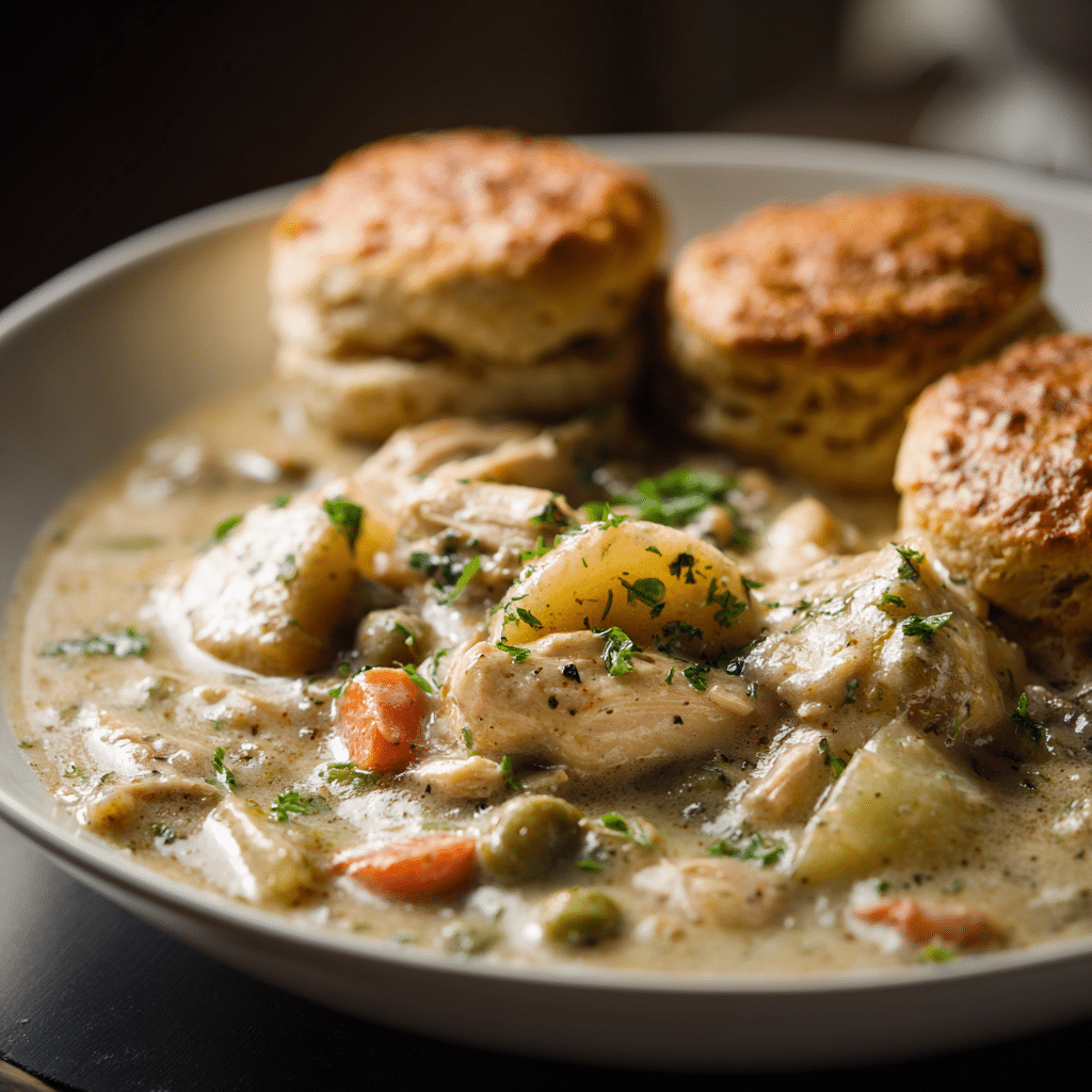 Soupe façon tourte au poulet à la mijoteuse - Crockpot Chicken Pot Pie Stew 5 soupe poulet crémeuse hiver