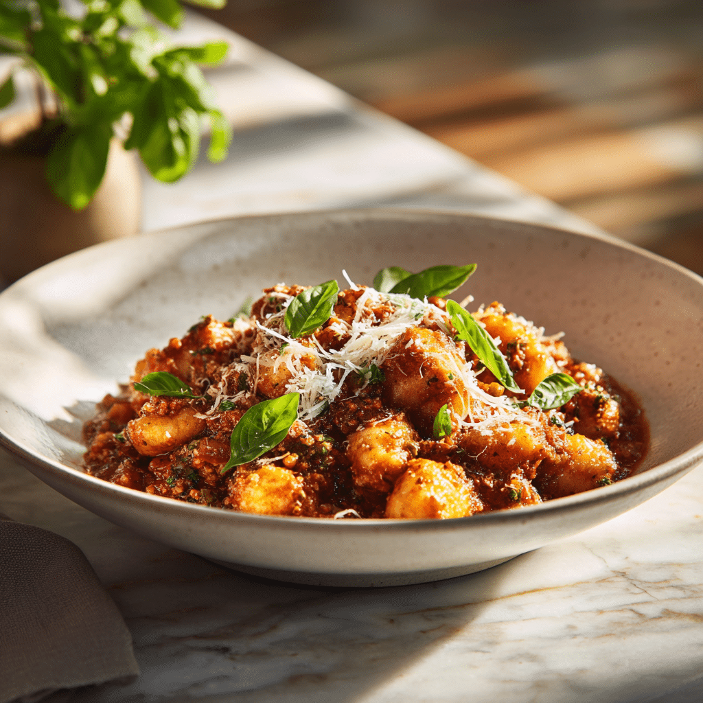Gnocchis de Chou-Fleur à la Bolognaise : Un Dîner Savoureux et Moderne 5 Dîner de gnocchis de chou-fleur gratinés à la bolognaise