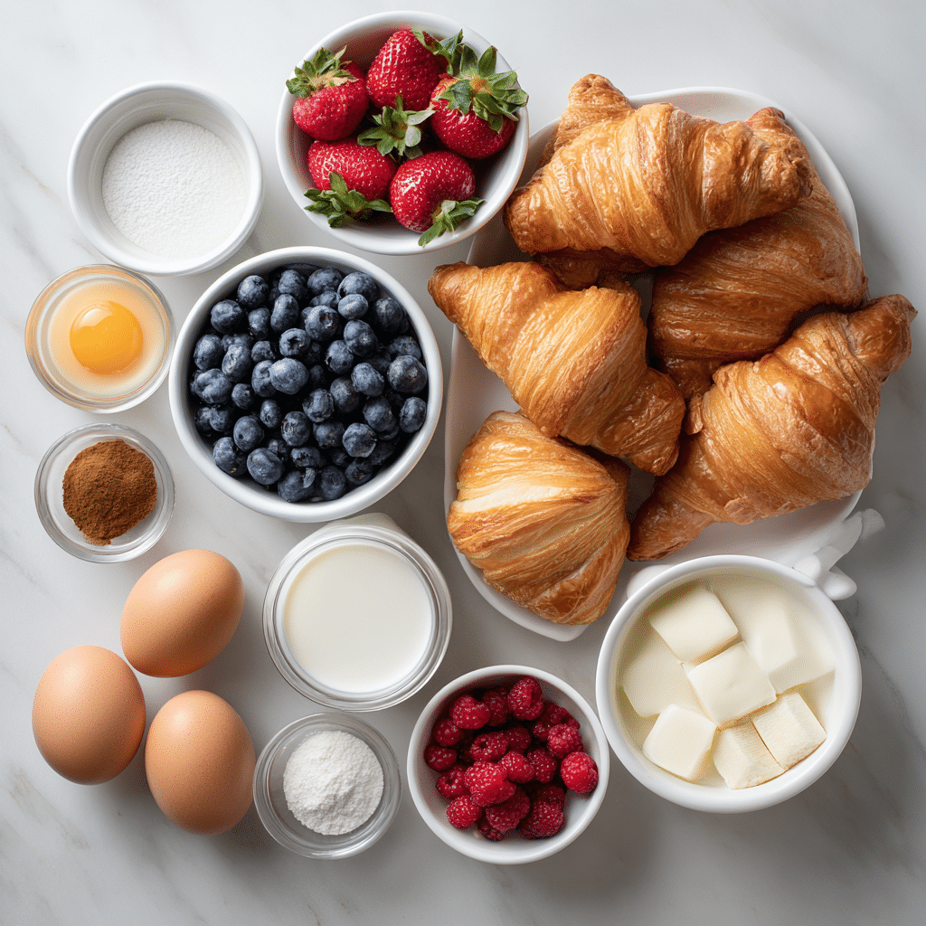 Menumaison berry croissant bake ingredients