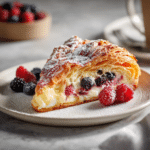 Menumaison berry croissant bake slice serving