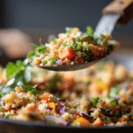 Riz frit au chou-fleur croustillant