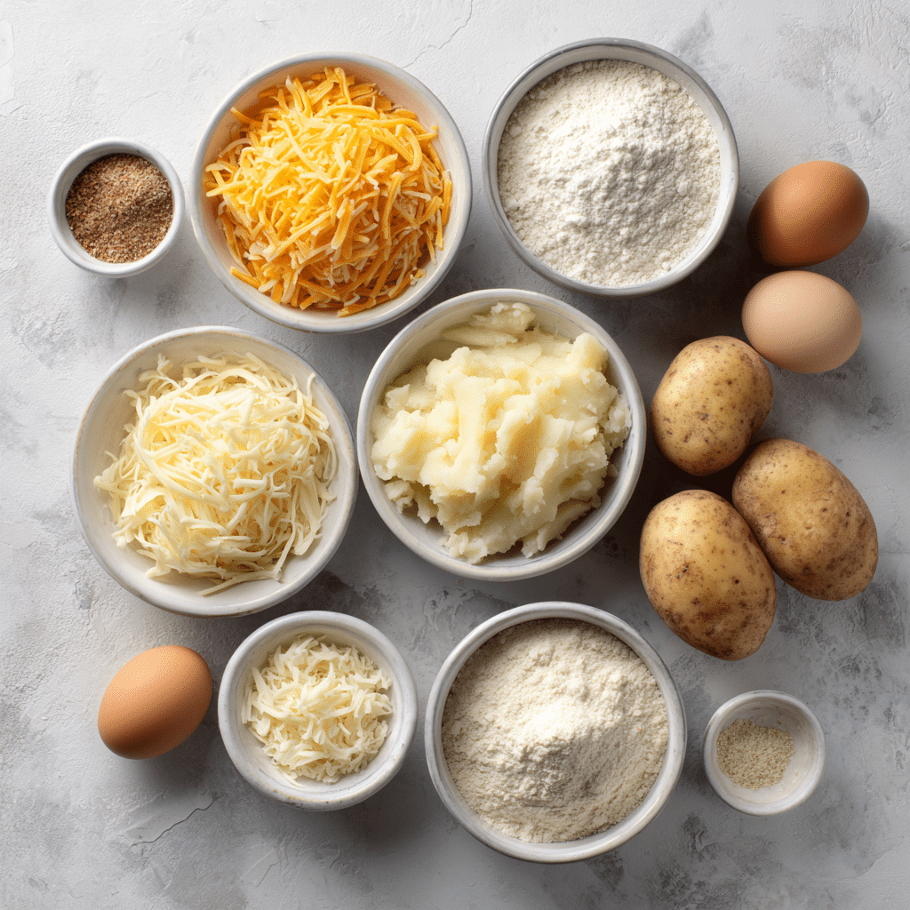 Menumaison cheesy potato bites ingredients 1