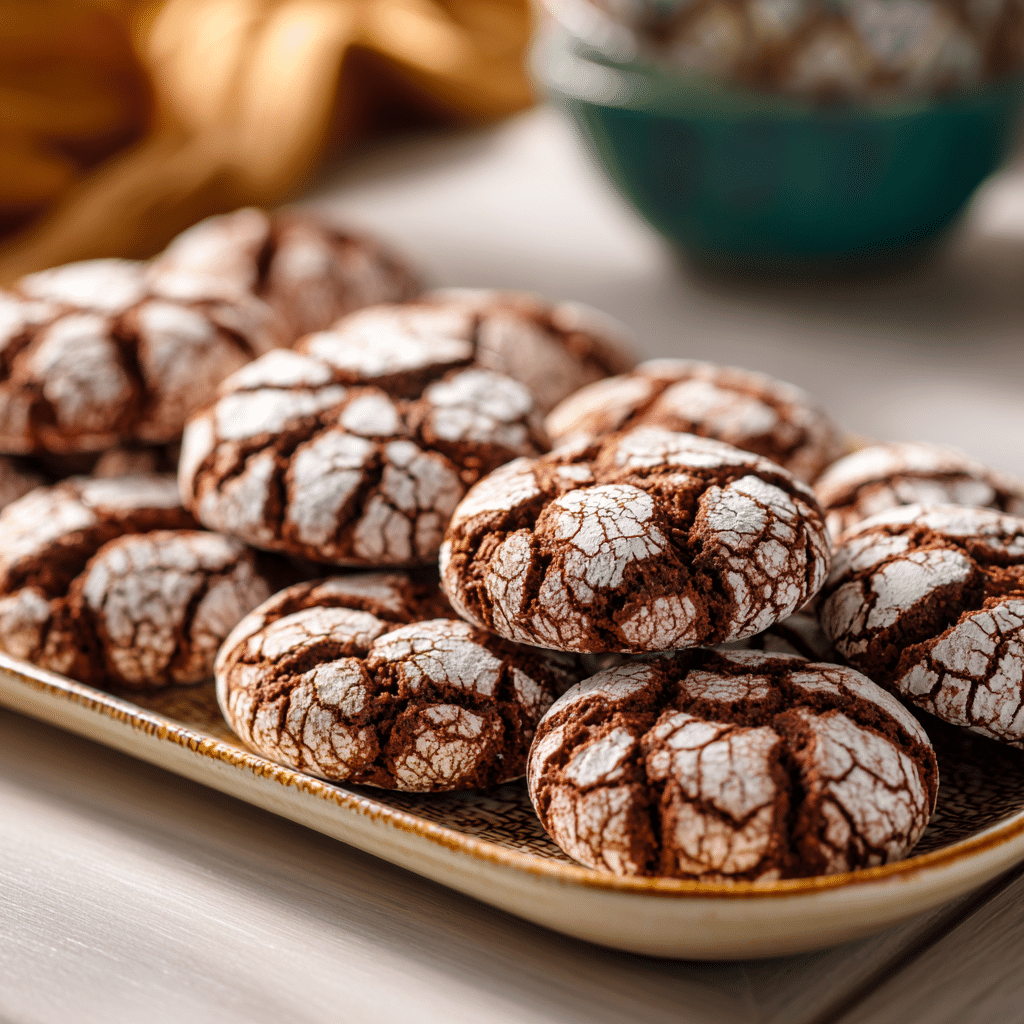 Menumaison chocolate crinkle cookies featured