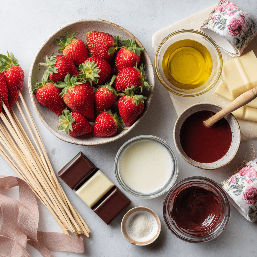 Menumaison chocolate strawberry bouquet ingredients
