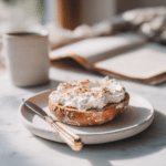 Menumaison cottage cheese protein bagel serving