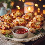 Menumaison cupcake pizza bites serving