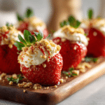 Menumaison deviled strawberries serving