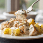 Menumaison garlic parmesan chicken potatoes serving