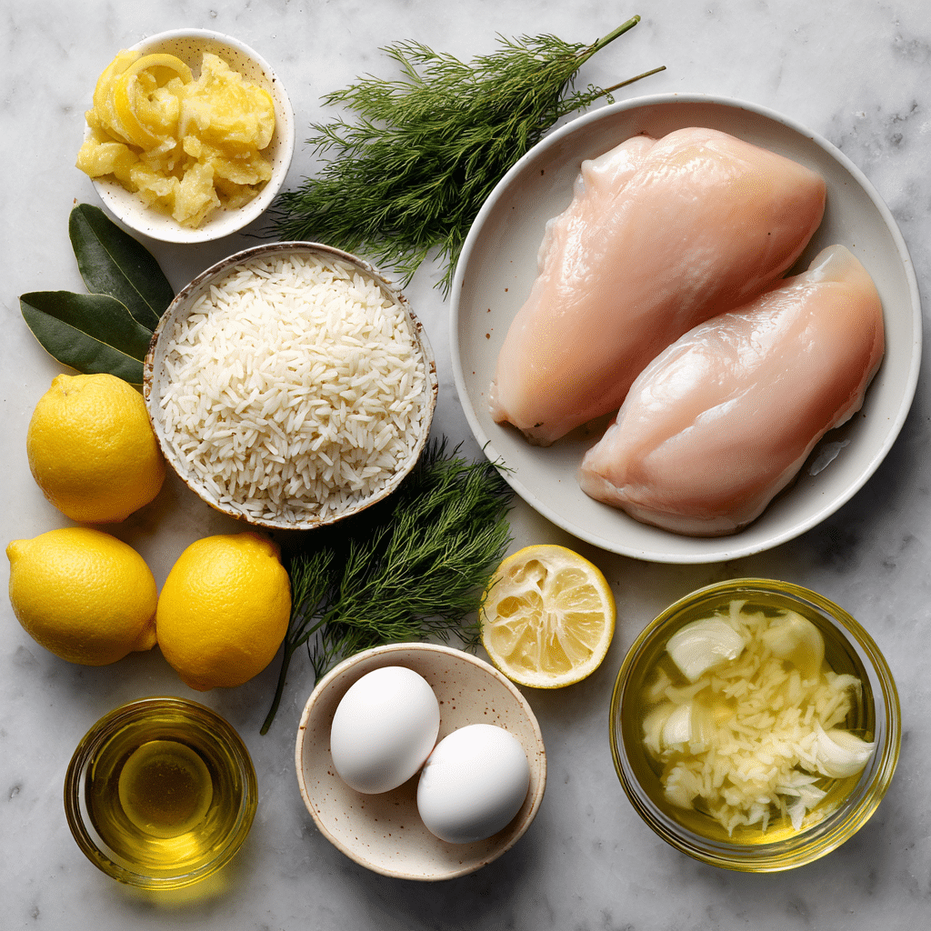 Soupe grecque au poulet et au riz citronné en une seule casserole - Avgolemono 7 Ingrédients pour une soupe grecque au poulet et au riz au citron cuite en une seule casserole