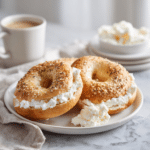 Menumaison greek yogurt bagels serving