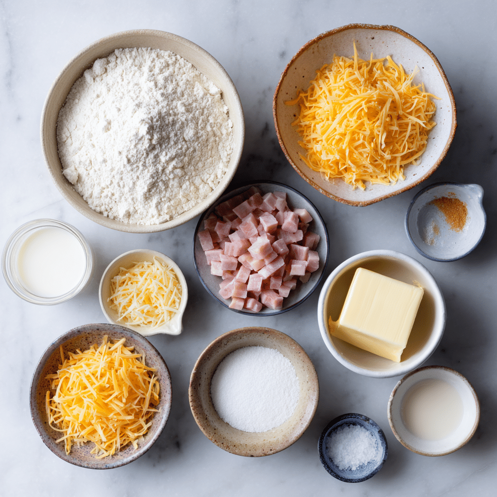 Menumaison ham cheese butter swim biscuits ingredients