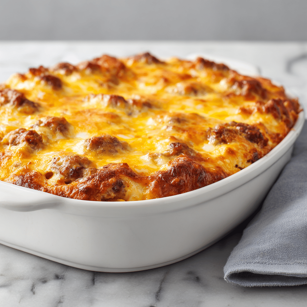 Gratin Cheeseburger Keto - Recette Low Carb Facile 5 Menumaison keto cheeseburger casserole featured