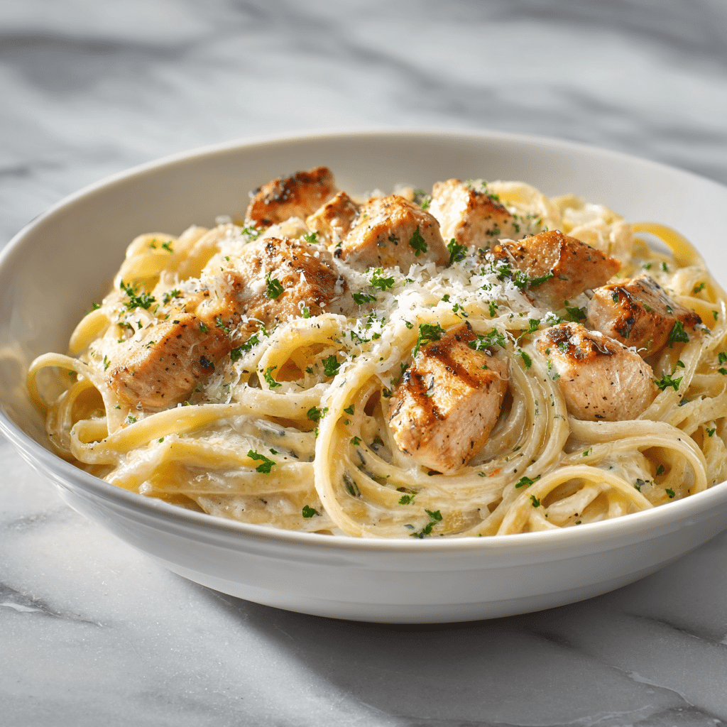 Pâtes crémeuses à l'ail et au parmesan, cuites dans une seule casserole