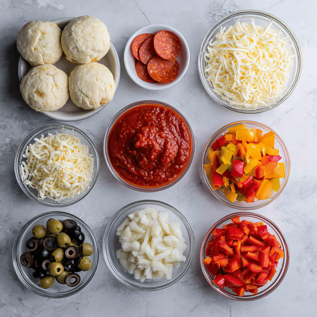 Menumaison pizza cupcakes ingredients 1