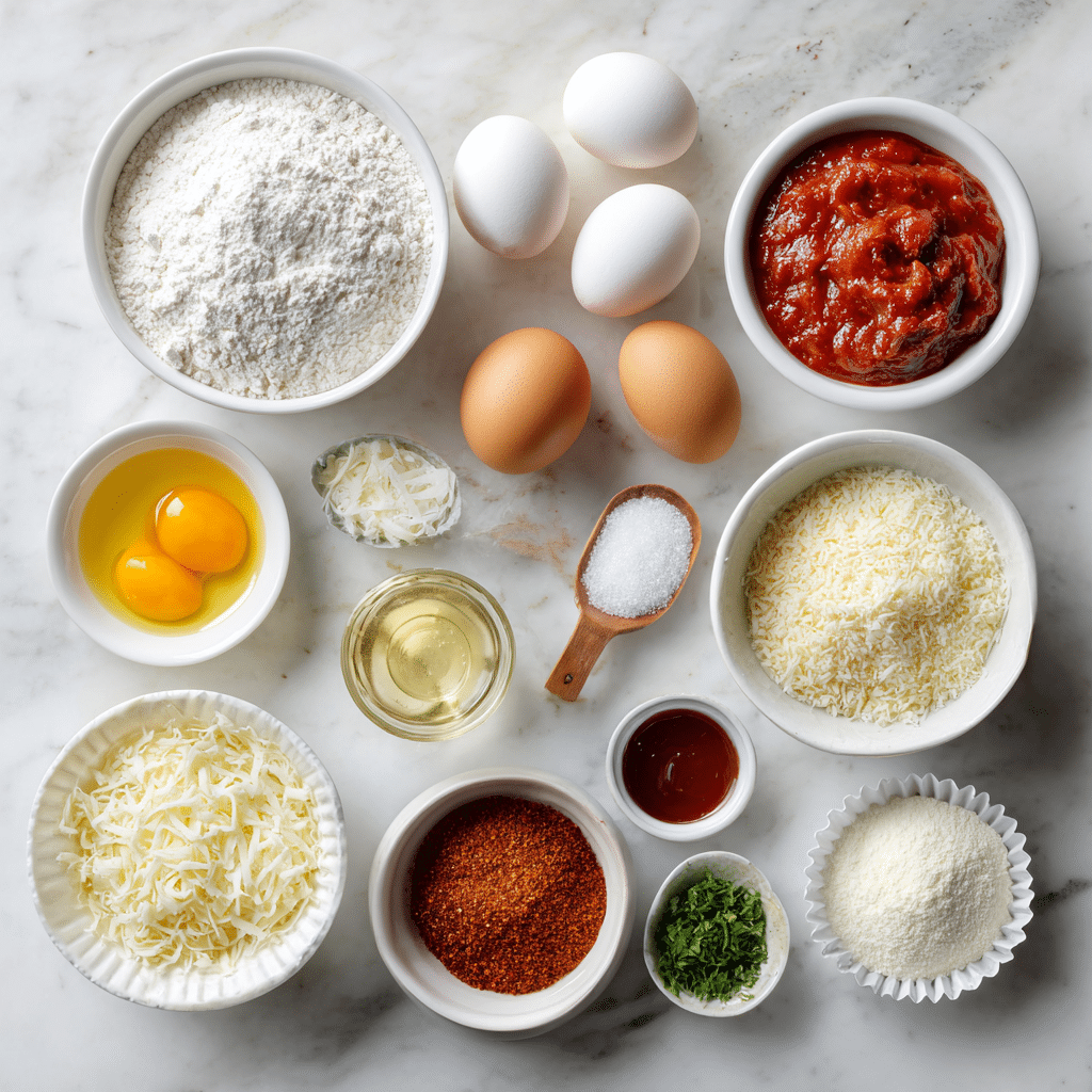 Menumaison pizza cupcakes ingredients