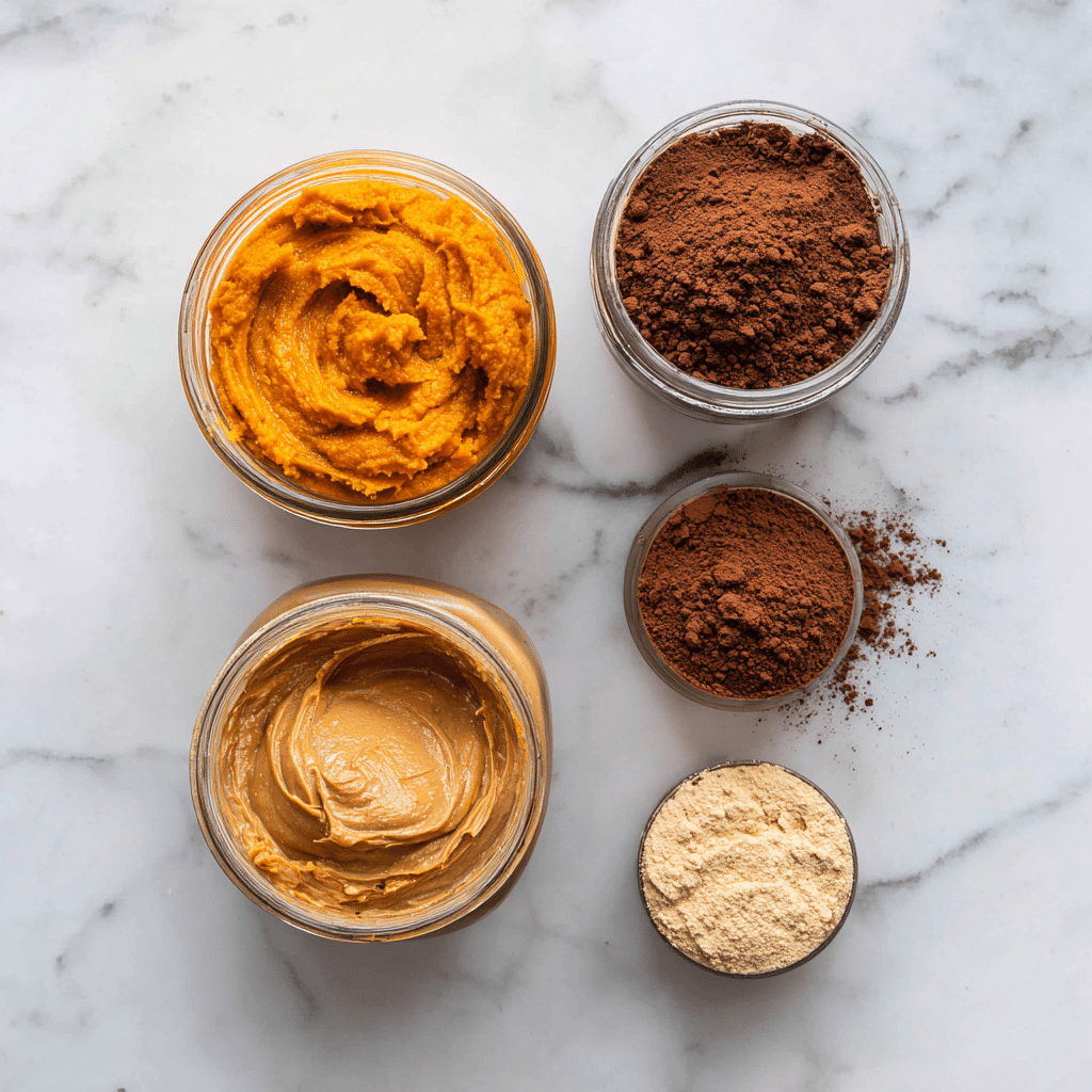 Smoothie Protéiné Chocolat, Potiron et Beurre de Cacahuète 7 Menumaison pumpkin smoothie ingredients