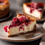 Menumaison raspberry cheesecake Serving