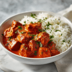 Servir du poulet au beurre cuit à la mijoteuse