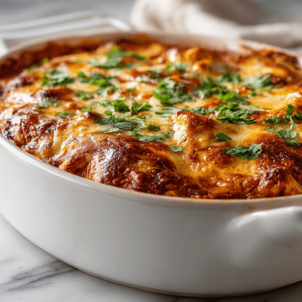 Dîner pour deux : enchiladas au poulet mijotées en cocotte (poulet)