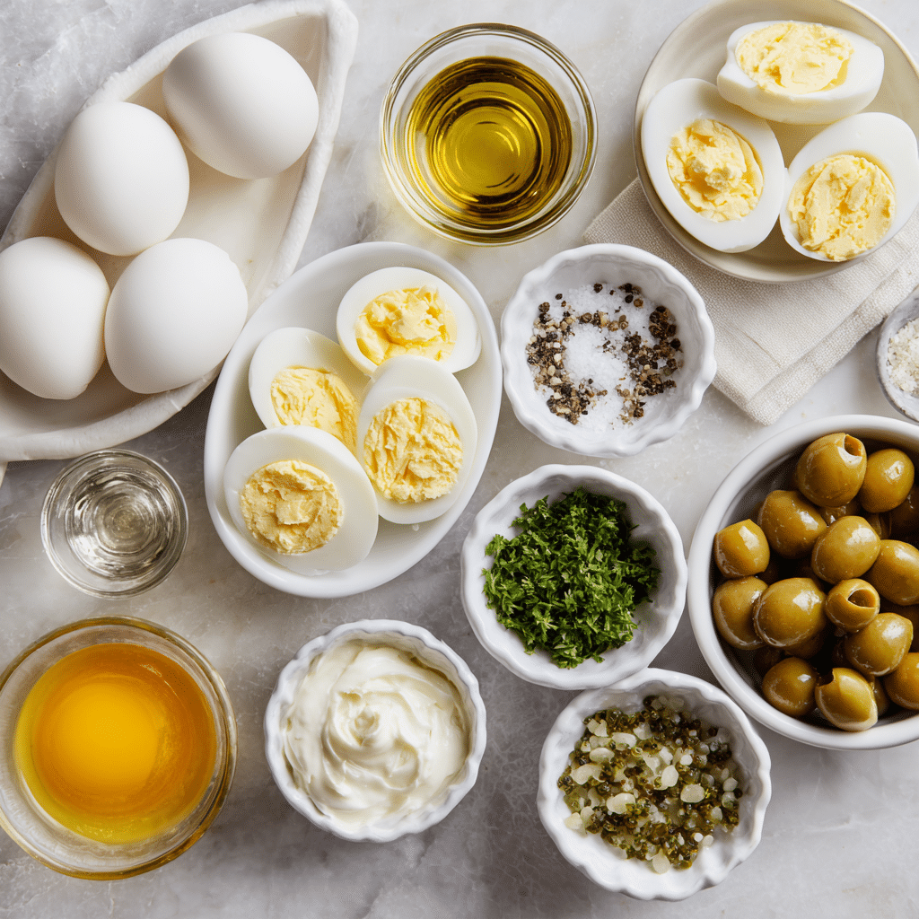 Menumaison Million dollar deviled eggs ingredients