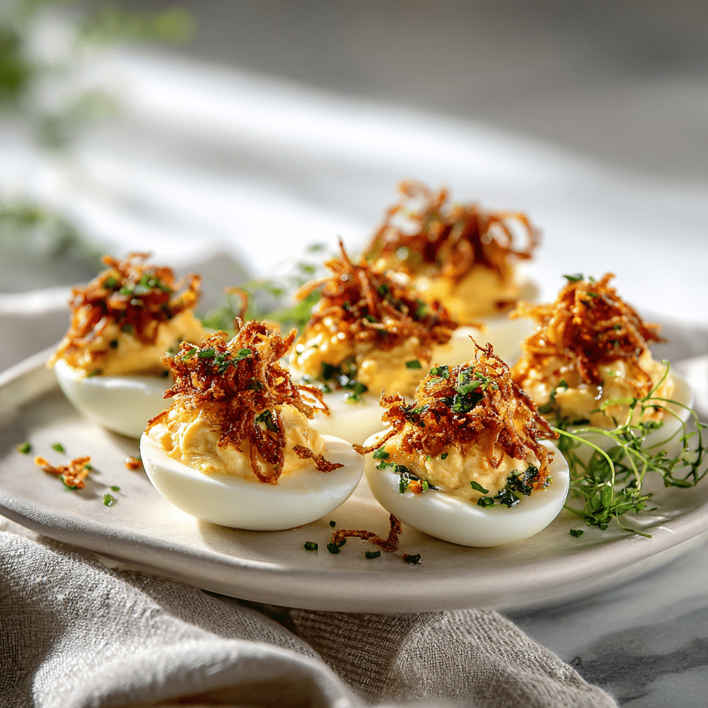 Menumaison asian deviled eggs recipe featured