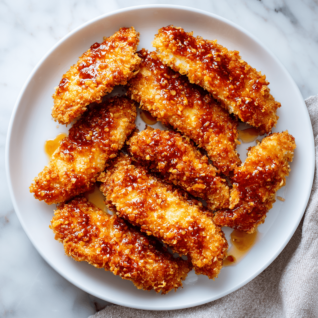 Menumaison baked crunchy hot honey chicken featured