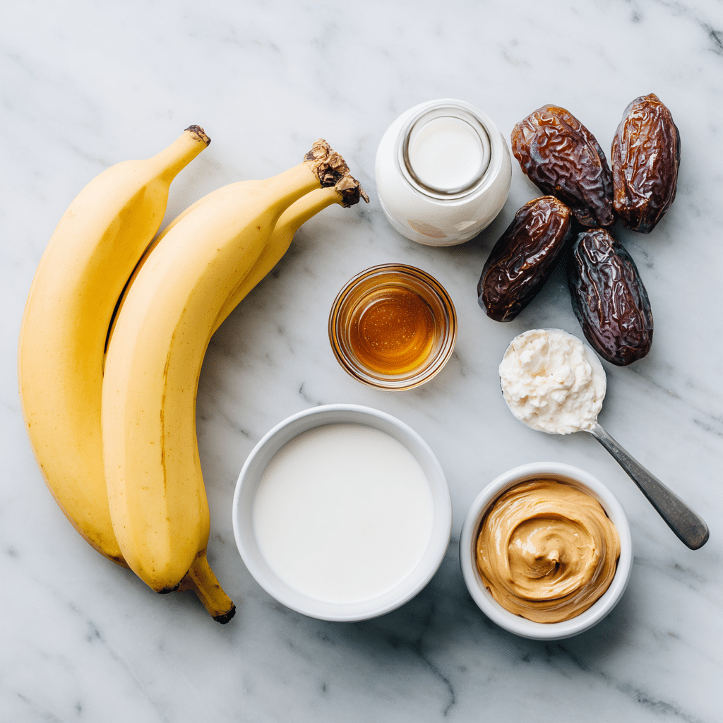 Menumaison banana date protein shake ingredients