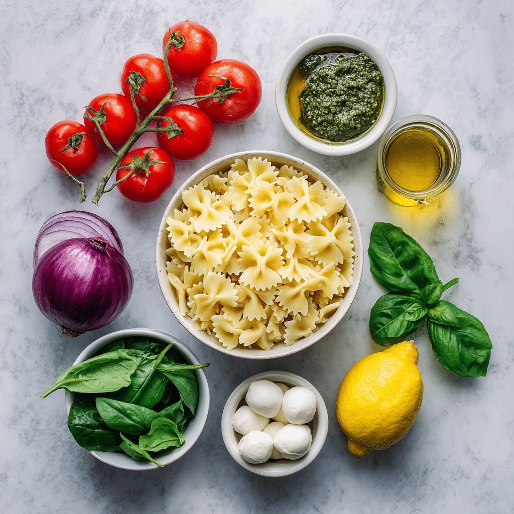 Menumaison bow tie pasta salad ingredients