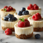Menumaison creamy easy mini cheesecakes featured