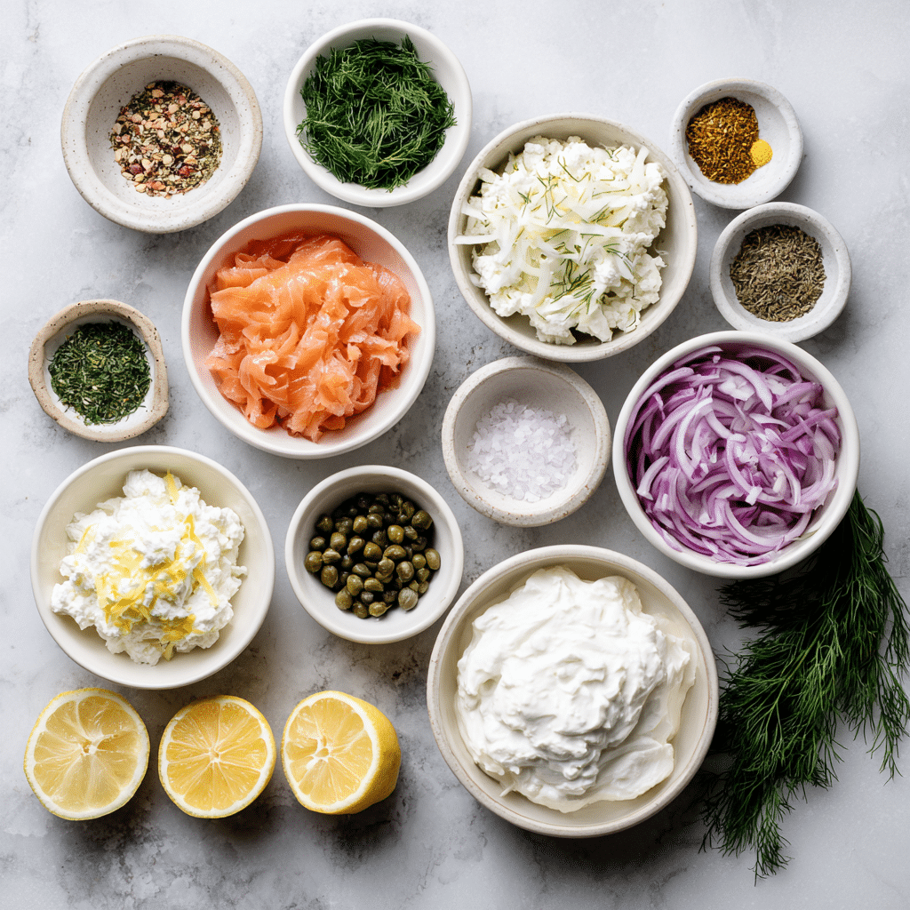 Menumaison creamy smoked salmon dip ingredients