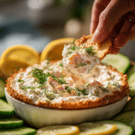 Menumaison creamy smoked salmon dip serving