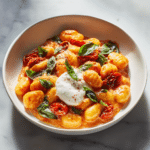 Menumaison creamy tomato gnocchi with burrata featured