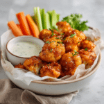 Menumaison easy buffalo cauliflower wings serving