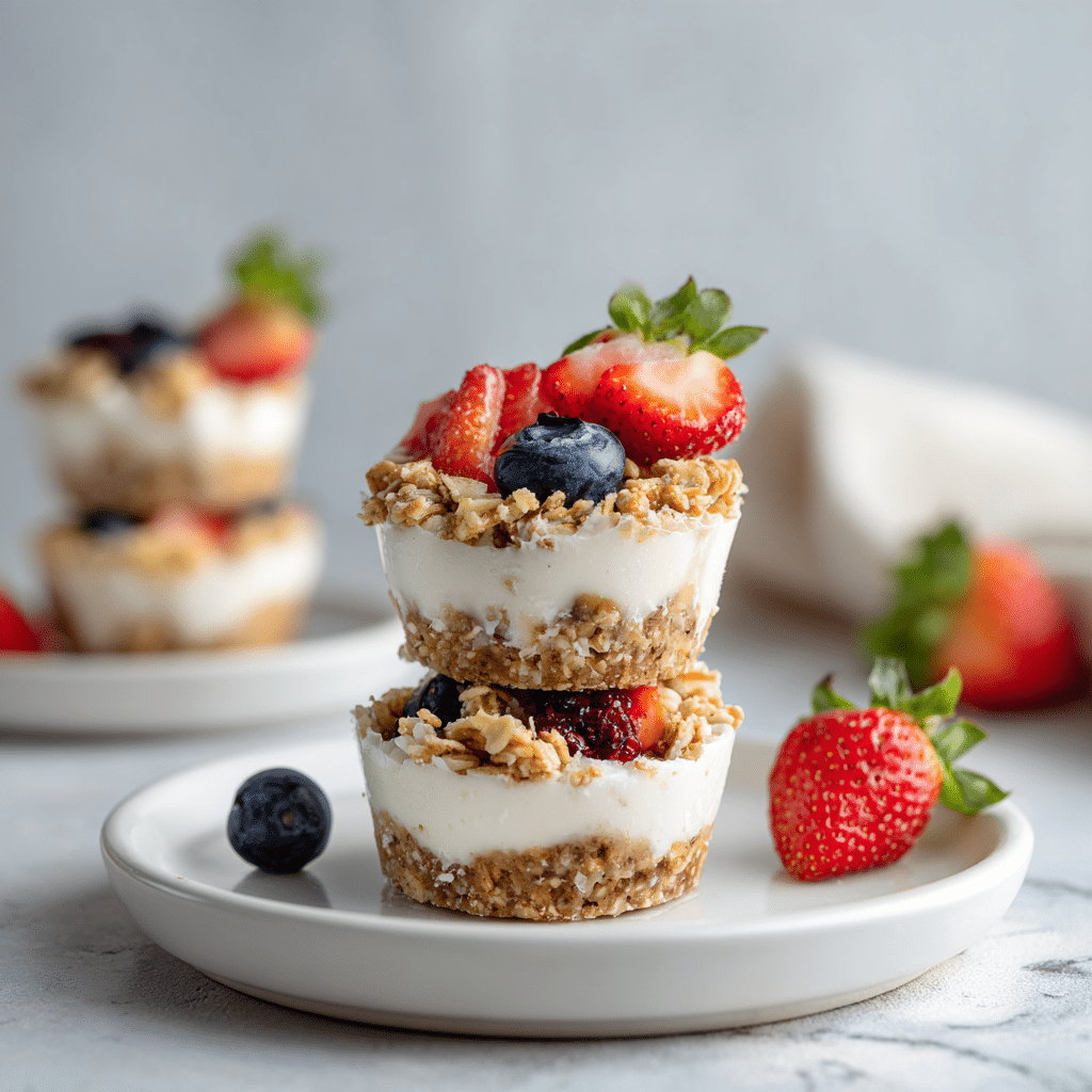 Menumaison frozen yogurt granola cups featured