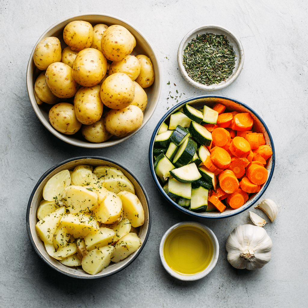 Menumaison garlic herb roasted potatoes ingredients