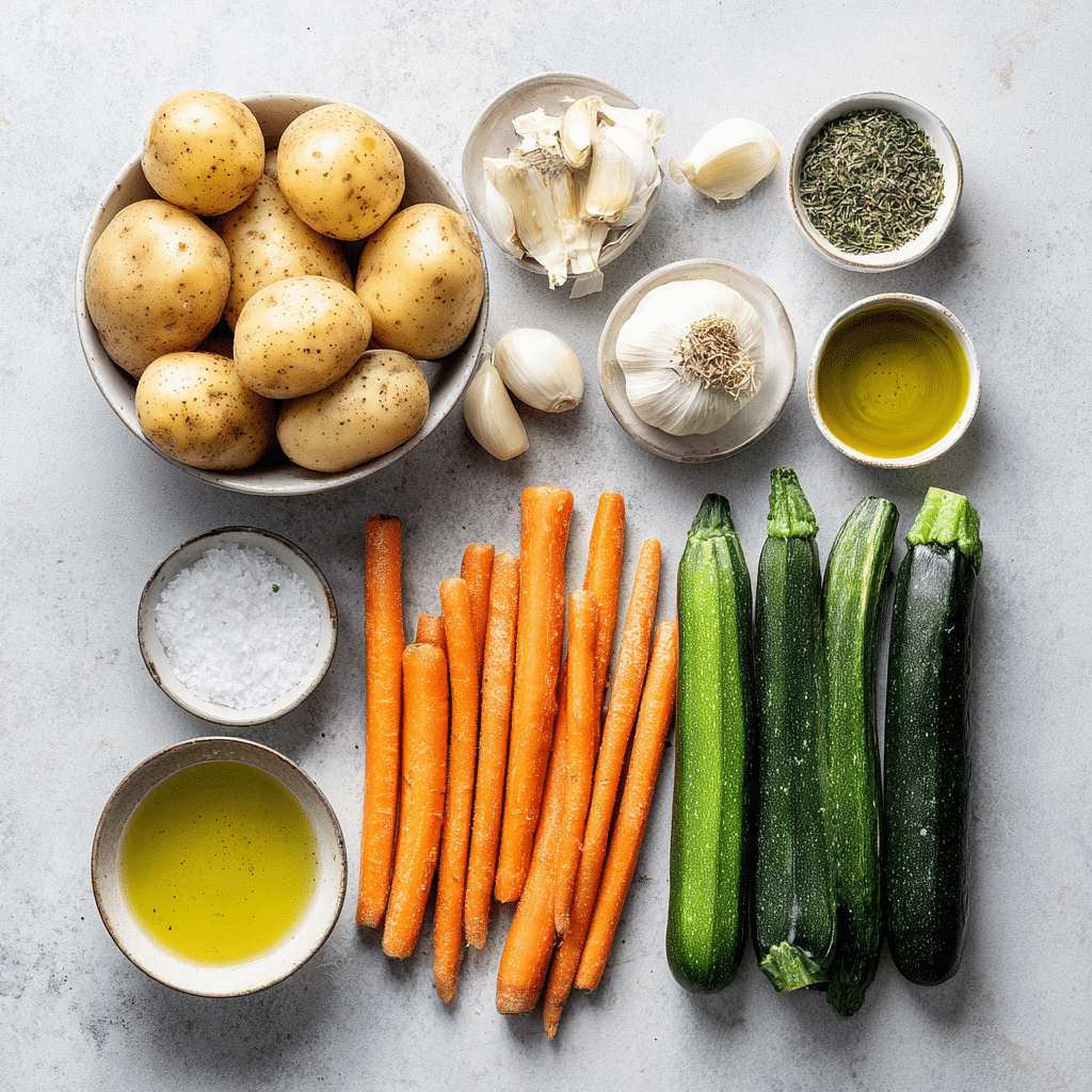 Menumaison garlic herb roasted vegetables ingredients