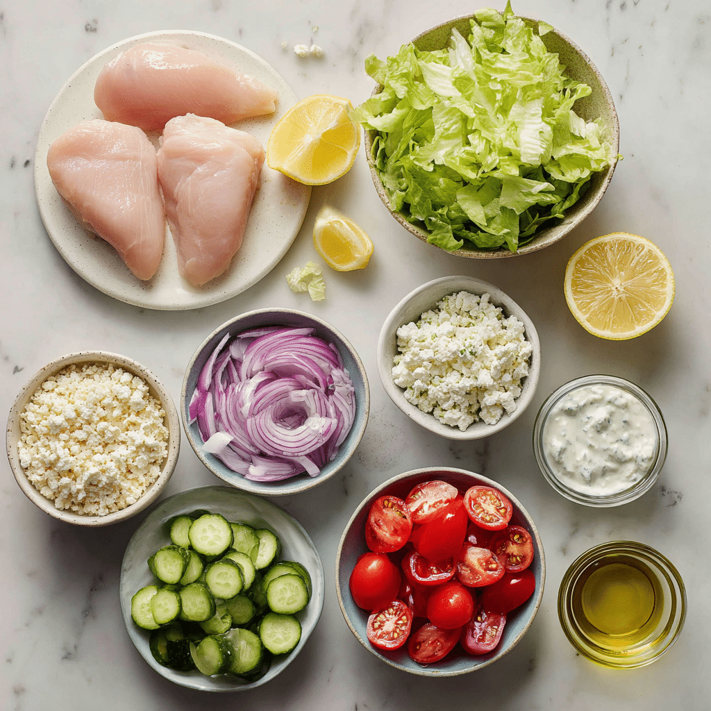 Menumaison greek chicken bowls ingredients