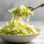 Menumaison green cabbage cucumber salad serving