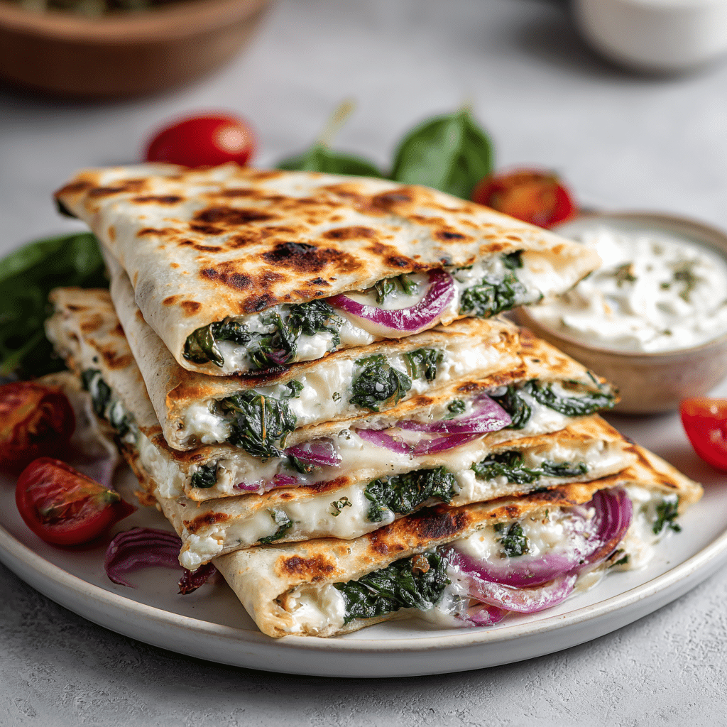 Menumaison healthy mediterranean quesadillas featured