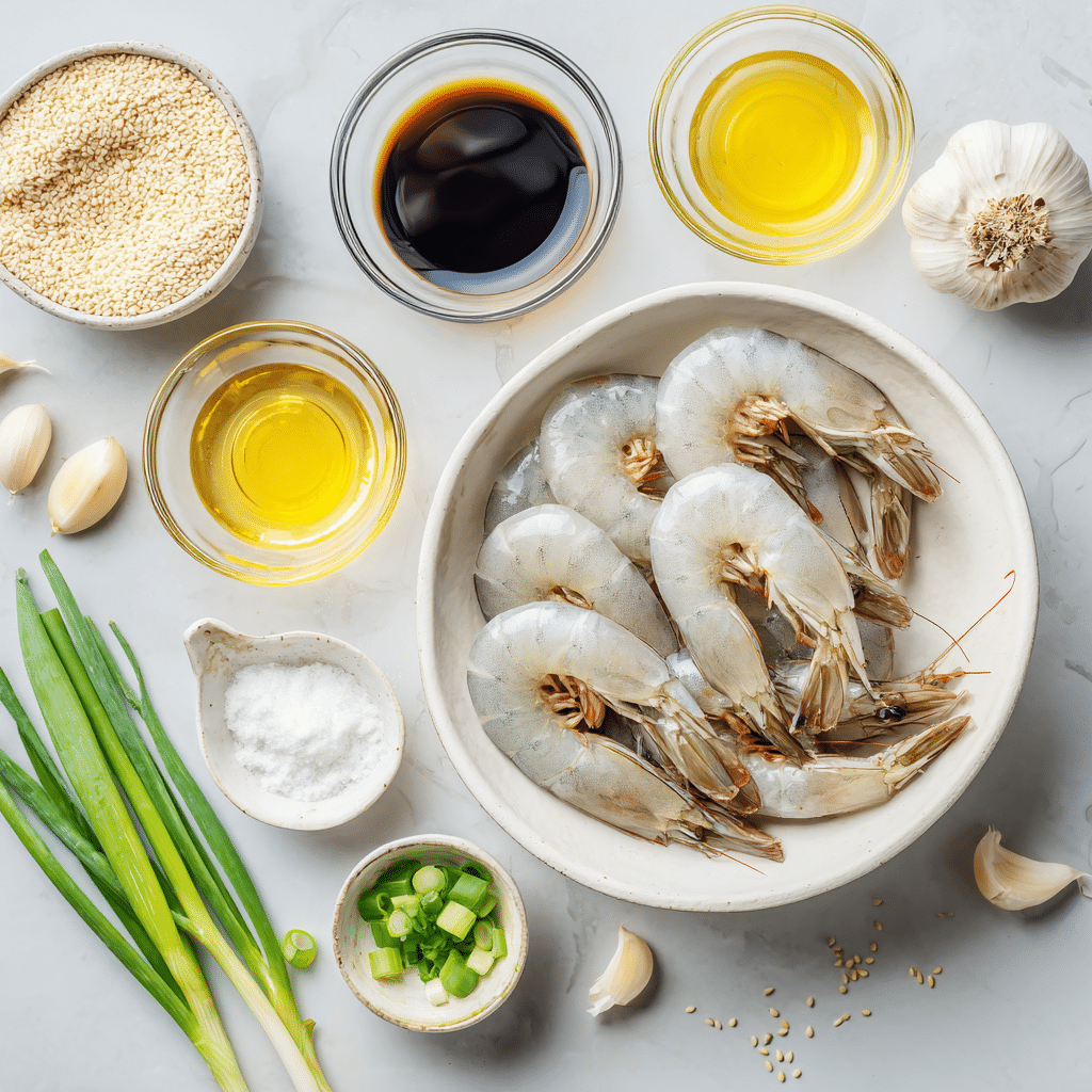 Menumaison high protein honey garlic shrimp ingredients