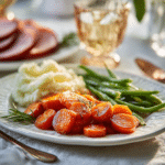 Menumaison honey garlic roasted carrots Serving