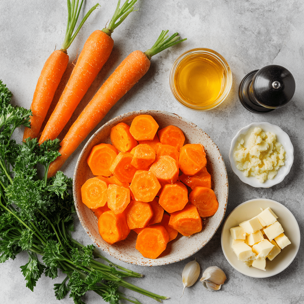 Menumaison honey garlic roasted carrots ingredients