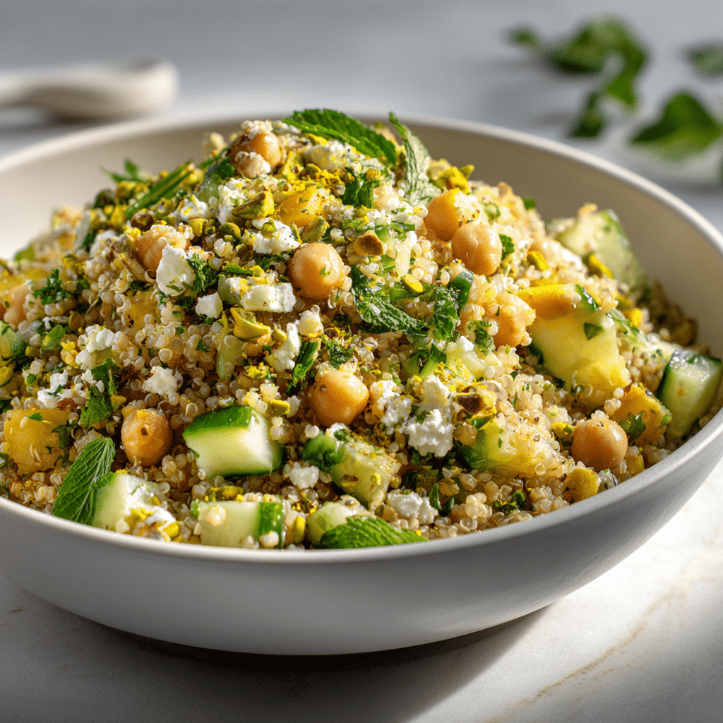 Menumaison jennifer aniston salad gluten free quinoa bowl