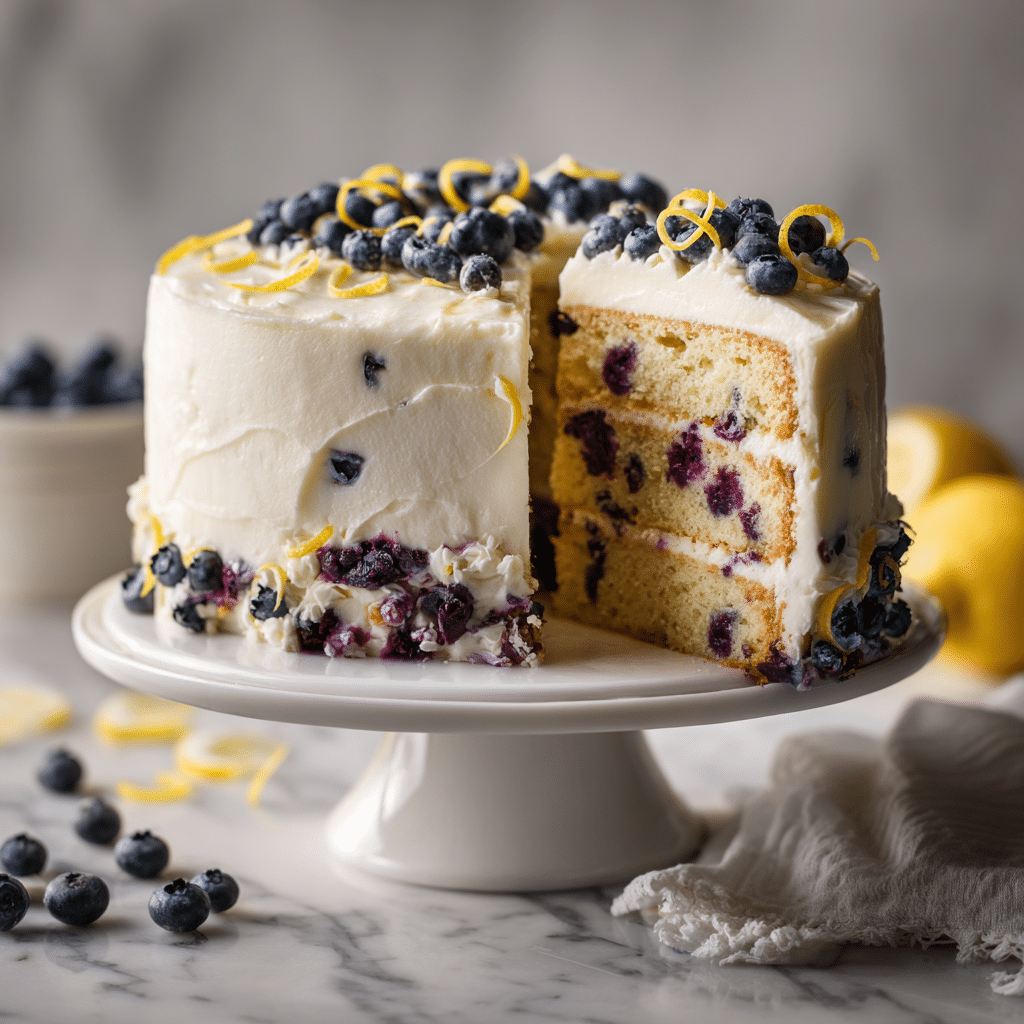 Menumaison lemon blueberry cake featured