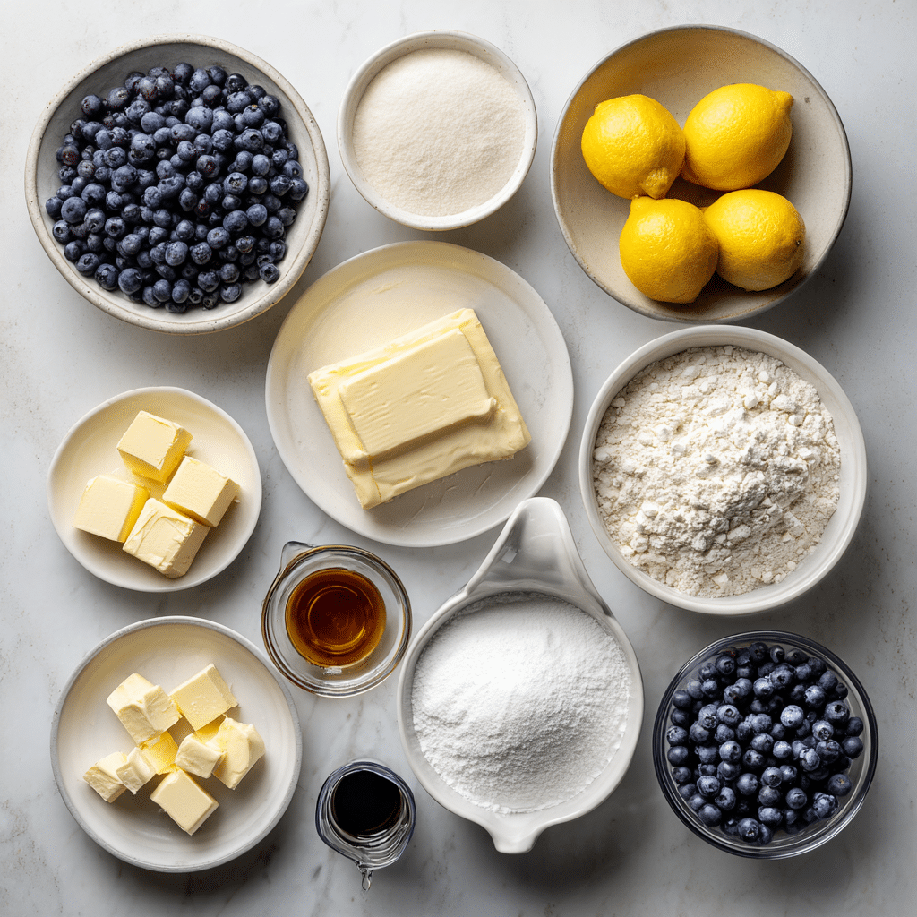 Menumaison lemon blueberry cake ingredients