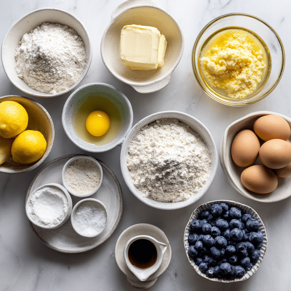 Menumaison lemon blueberry cookies ingredients